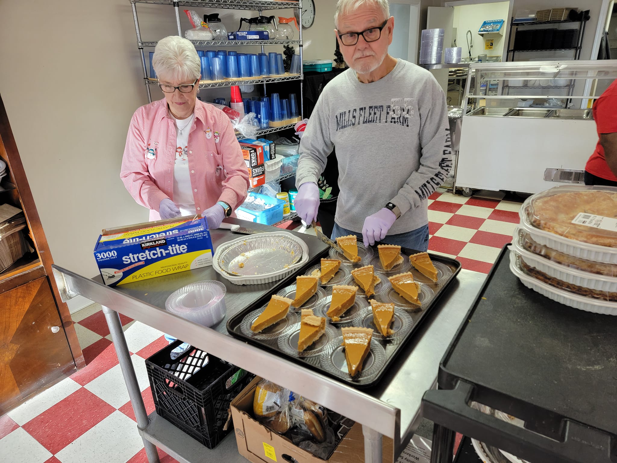 image shows volunteers at Shepherds Table in Conway