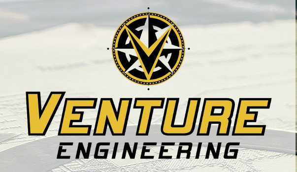 Image shows logo of Venture Engineering sponsor for golf outing